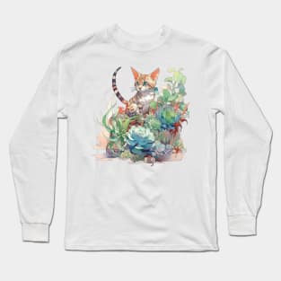 Cute Bengal cat Long Sleeve T-Shirt